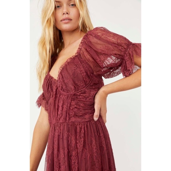 Free People Dear Jane Lace Midi Dress - Picture 8 of 11